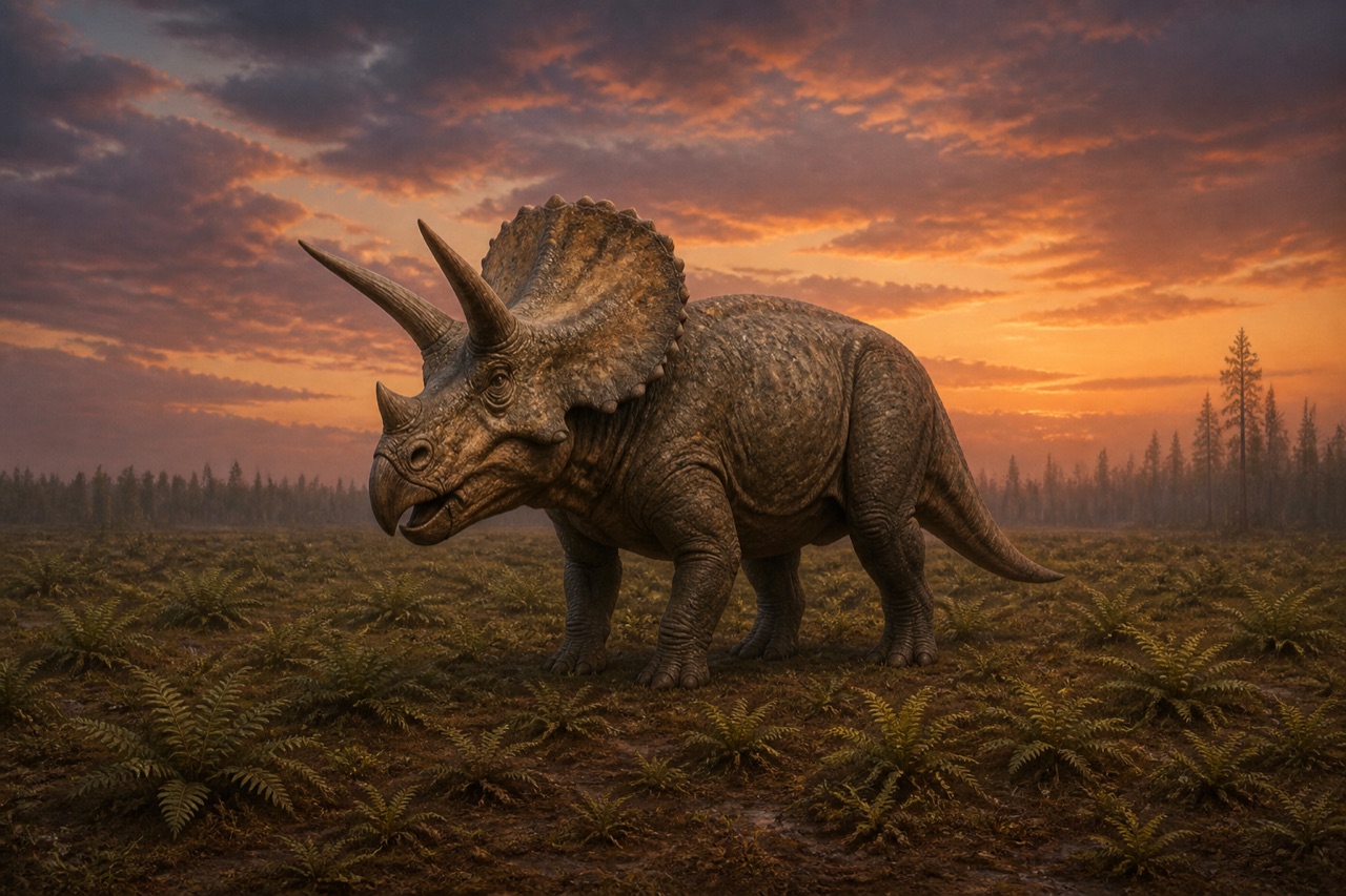 Triceratops life restoration
