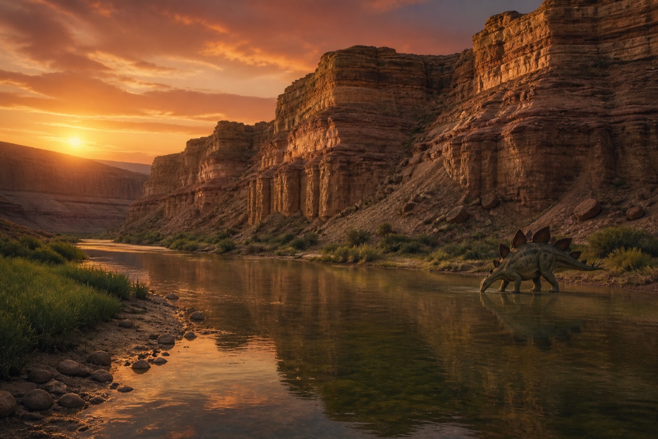 Morrison Formation strata, Dinosaur National Monument. Photo: Wikimedia Commons