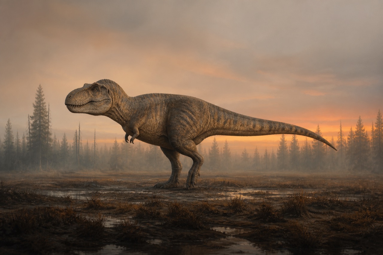 Tyrannosaurus rex life restoration