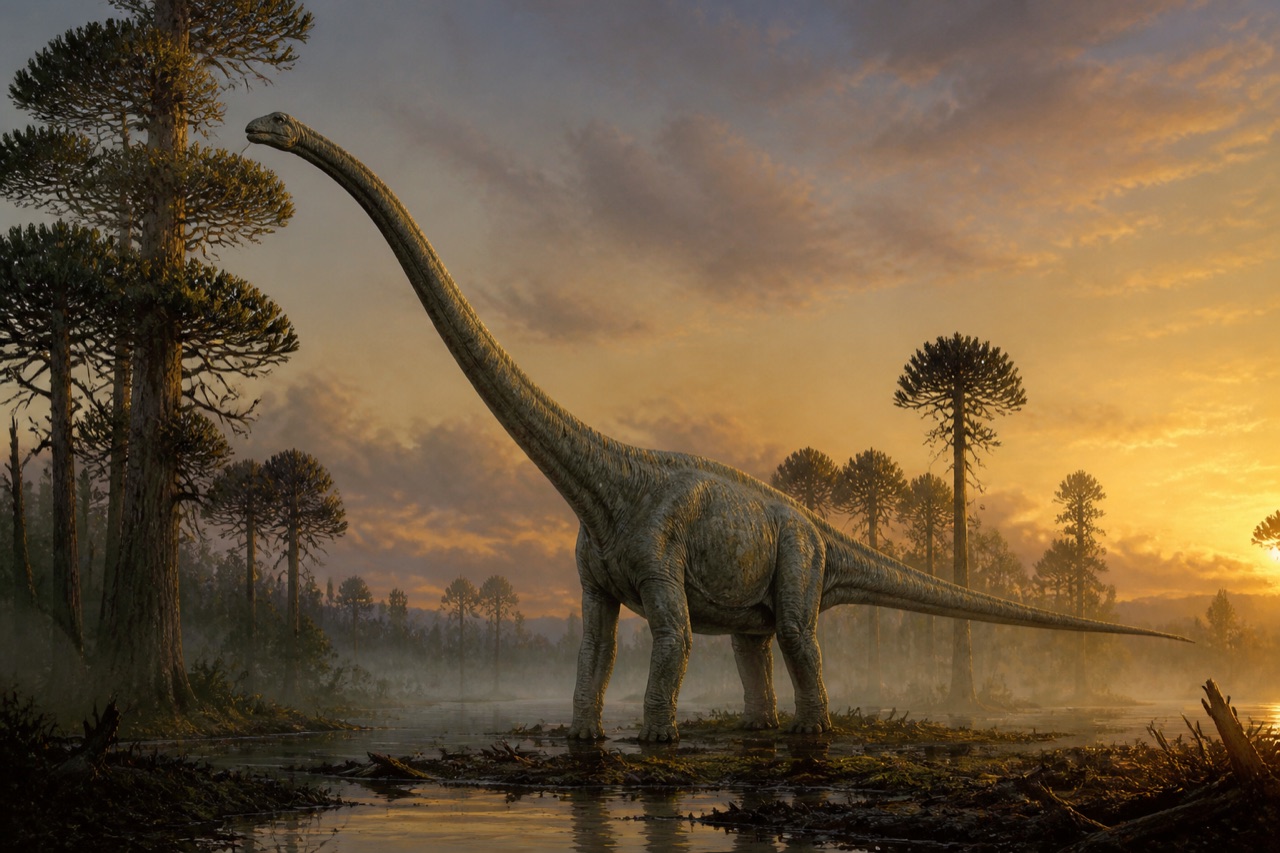 Sauropod life restoration